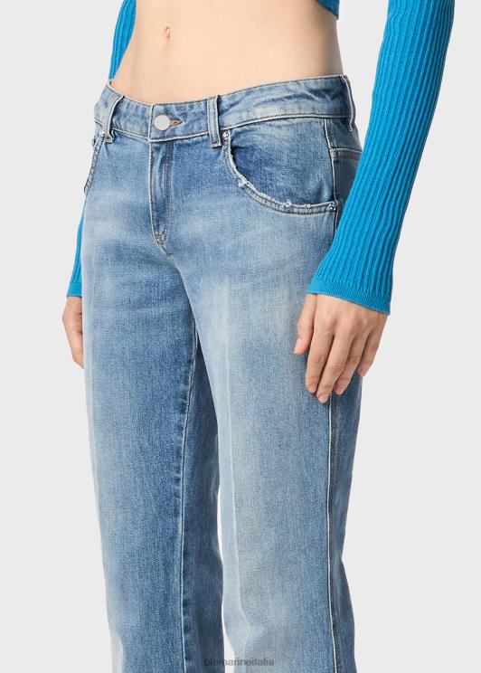 Blumarine donne Jeans a zampa di elefante con lavaggio medio abbigliamento 0L44T170