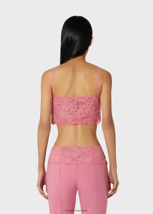 Blumarine donne top corto in pizzo abbigliamento 0L44T76