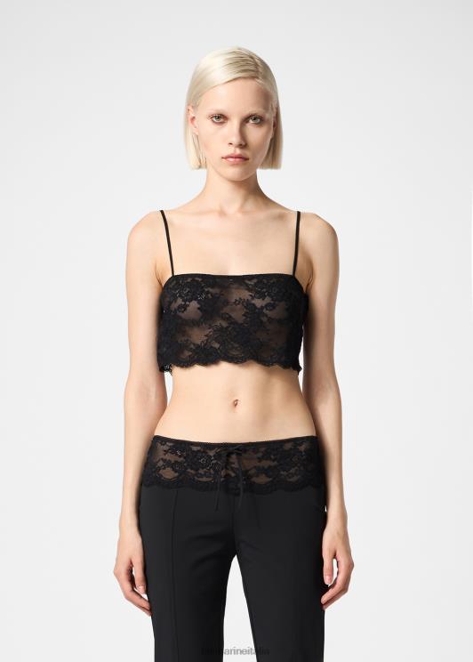 Blumarine donne top corto in pizzo abbigliamento 0L44T78