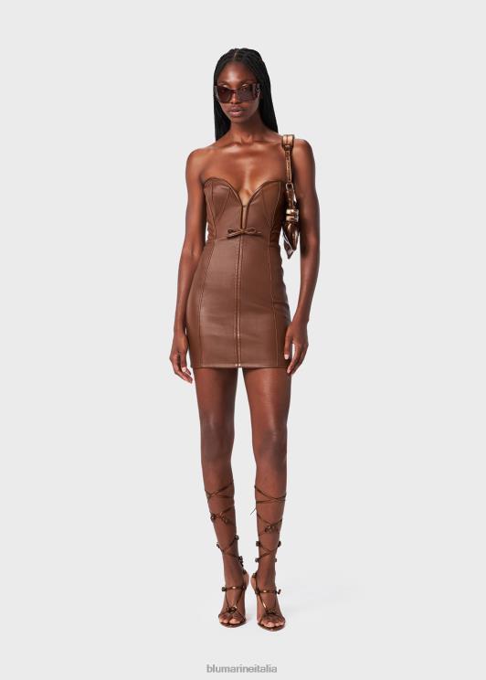 Blumarine donne Abito a corsetto in nappa elasticizzata abbigliamento 0L44T5