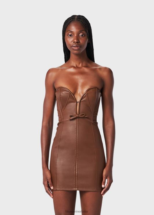 Blumarine donne Abito a corsetto in nappa elasticizzata abbigliamento 0L44T5