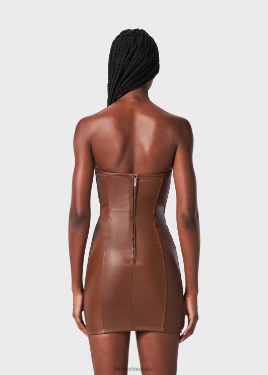 Blumarine donne Abito a corsetto in nappa elasticizzata abbigliamento 0L44T5