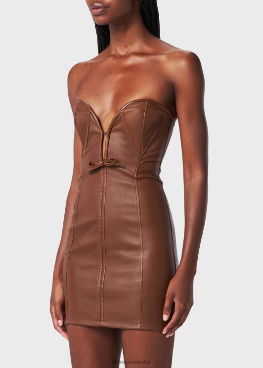 Blumarine donne Abito a corsetto in nappa elasticizzata abbigliamento 0L44T5