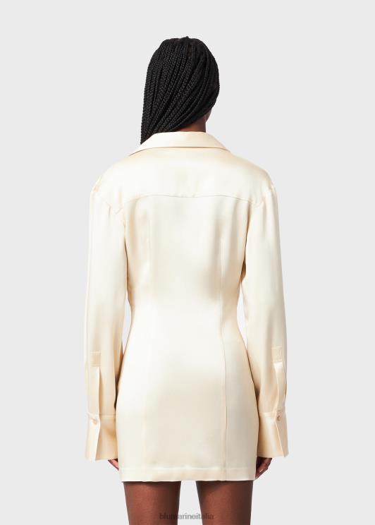Blumarine donne Abito con collo ad anello in raso abbigliamento 0L44T13