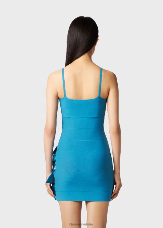 Blumarine donne miniabito con dettagli cut-out e fiocchi abbigliamento 0L44T26
