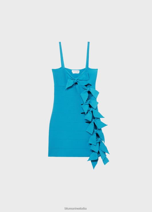 Blumarine donne miniabito con dettagli cut-out e fiocchi abbigliamento 0L44T26