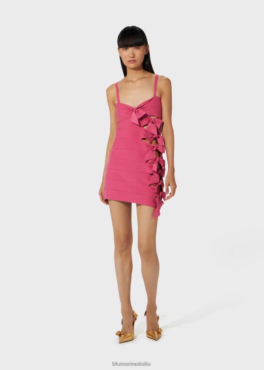 Blumarine donne miniabito con dettagli cut-out e fiocchi abbigliamento 0L44T27