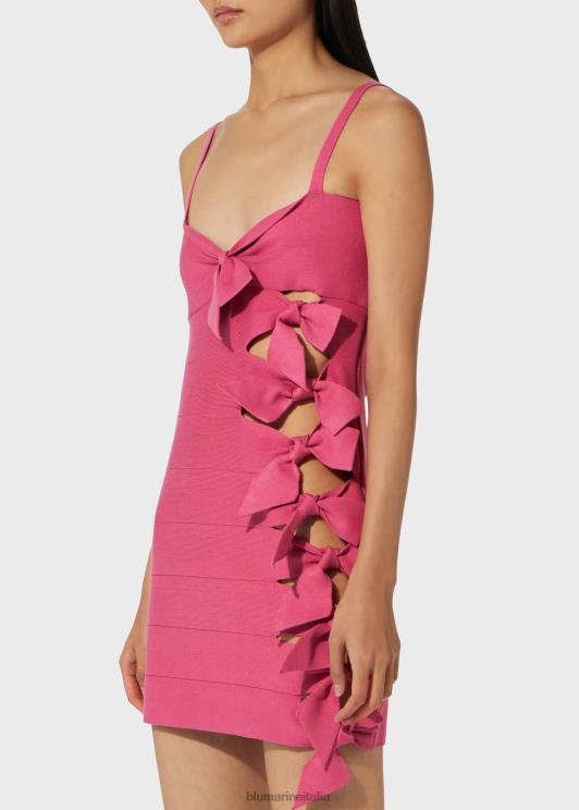 Blumarine donne miniabito con dettagli cut-out e fiocchi abbigliamento 0L44T27
