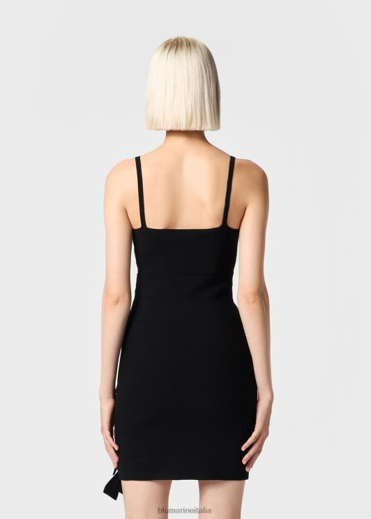 Blumarine donne miniabito con dettagli cut-out e fiocchi abbigliamento 0L44T28