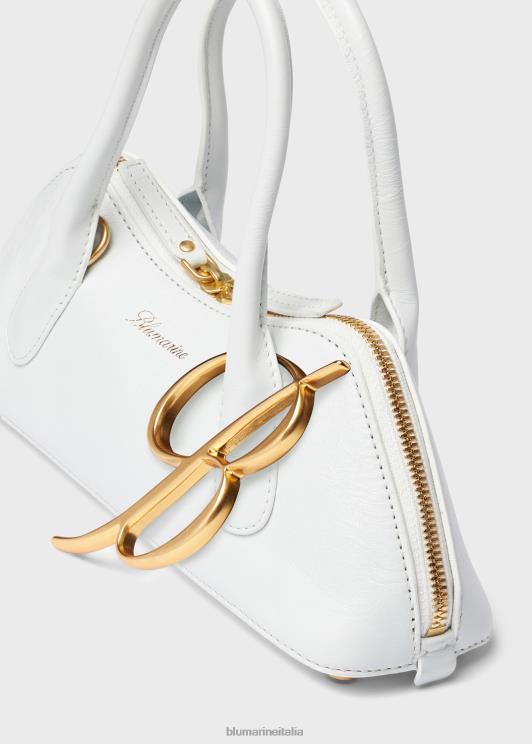 Blumarine donne Borsa mini kiss me in pelle con monogramma b Accessori 0L44T211
