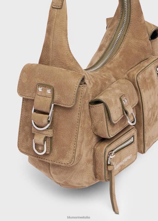 Blumarine donne borsa cargo in pelle nabuk di dimensioni normali Accessori 0L44T231