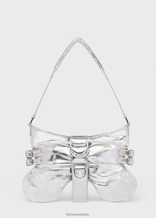 Blumarine donne borsa grande a farfalla in pelle laminata Accessori 0L44T189