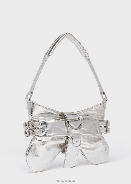 Blumarine donne borsa grande a farfalla in pelle laminata Accessori 0L44T189