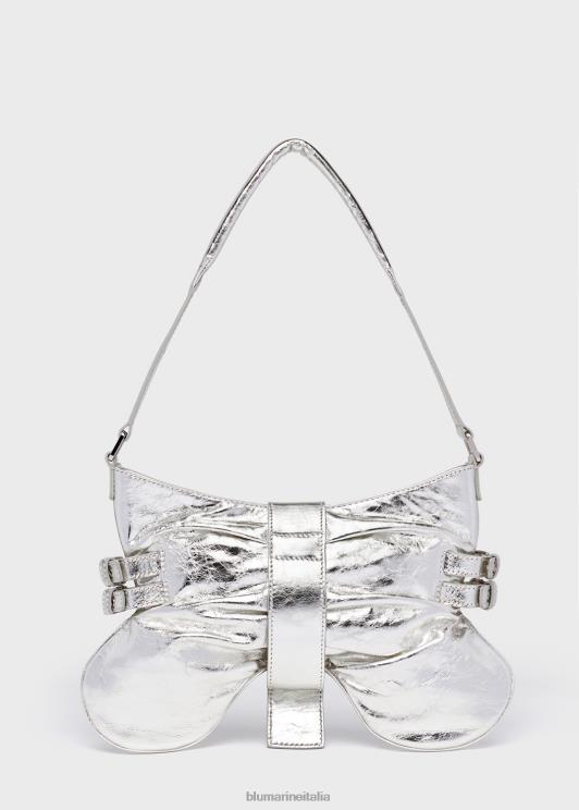 Blumarine donne borsa grande a farfalla in pelle laminata Accessori 0L44T189
