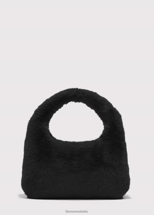 Blumarine donne borsa in ecopelliccia con logo intarsiato Accessori 0L44T269