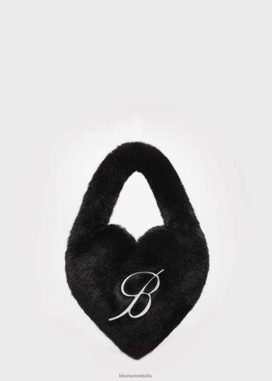 Blumarine donne borsa in ecopelliccia con spilla logata Accessori 0L44T267