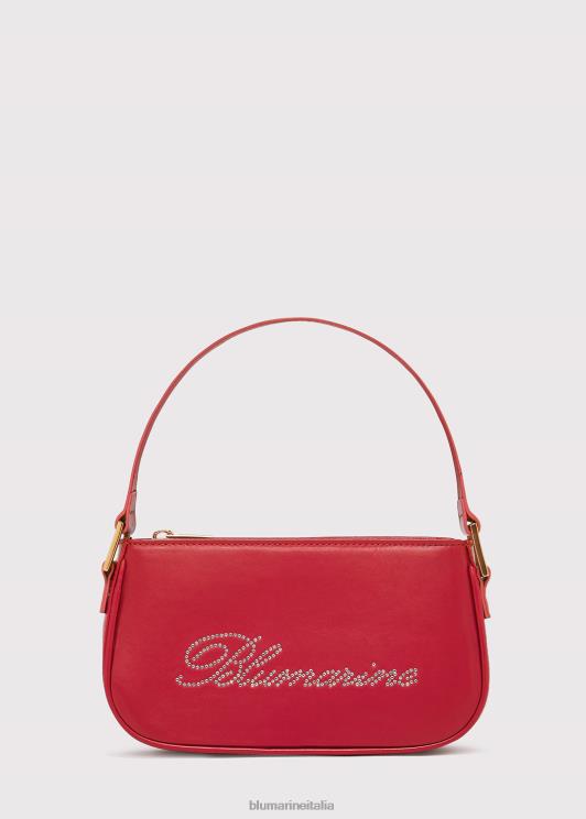 Blumarine donne borsa in nappa con logo strass Accessori 0L44T256