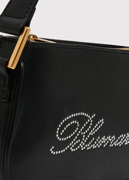 Blumarine donne borsa in nappa con logo strass Accessori 0L44T258