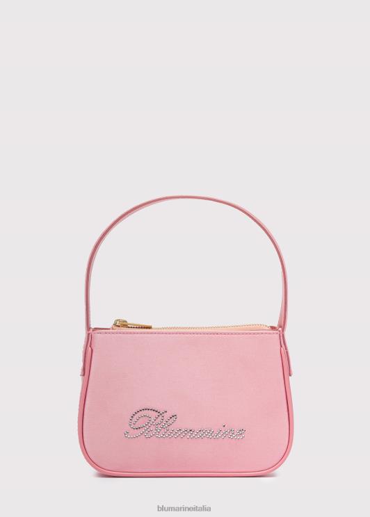 Blumarine donne borsa in raso con logo strass Accessori 0L44T254