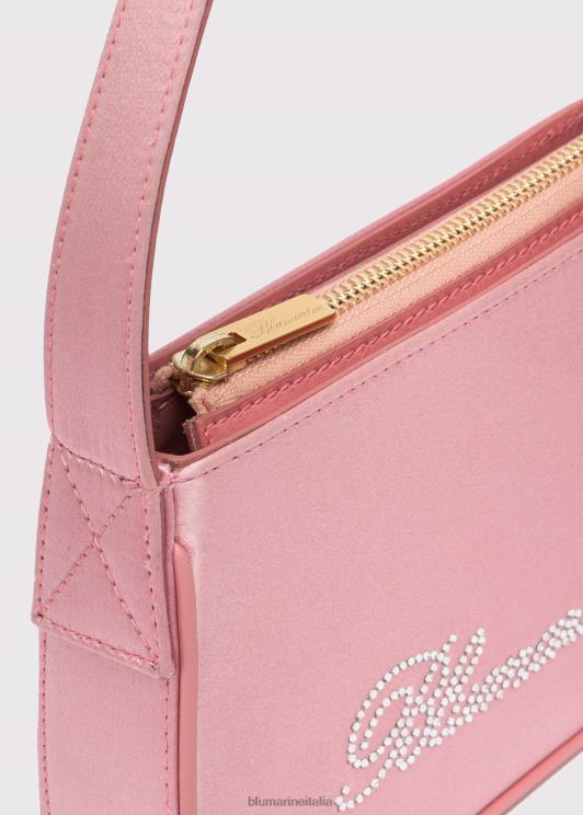 Blumarine donne borsa in raso con logo strass Accessori 0L44T254