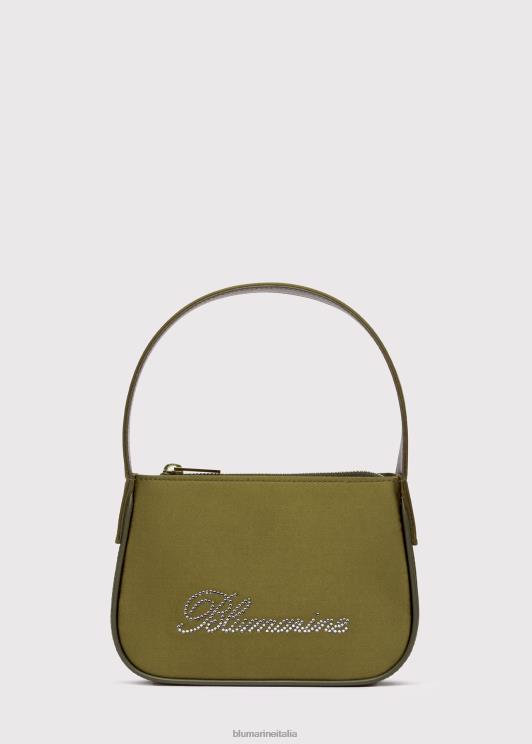 Blumarine donne borsa in raso con logo strass Accessori 0L44T255