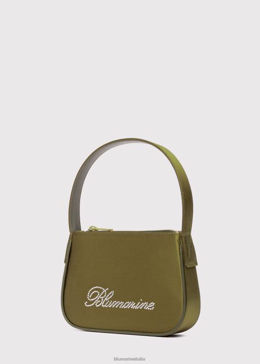 Blumarine donne borsa in raso con logo strass Accessori 0L44T255