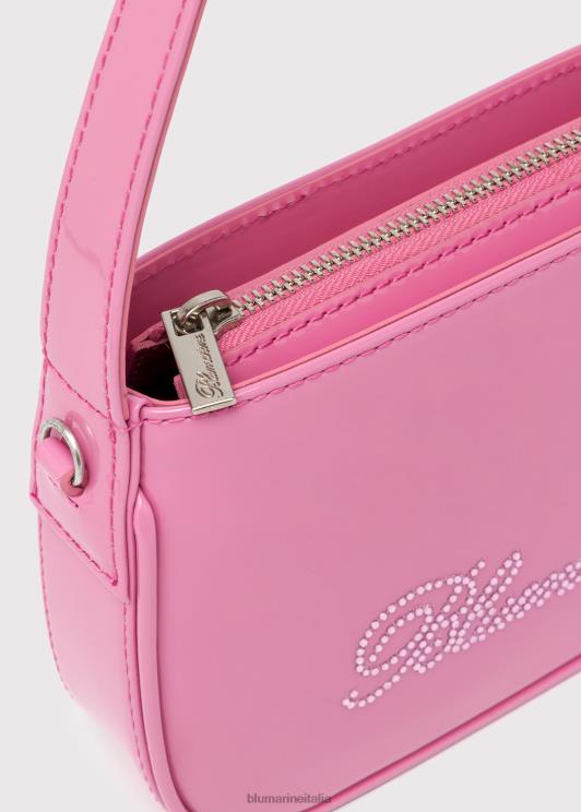 Blumarine donne borsa in vernice con logo in strass Accessori 0L44T226