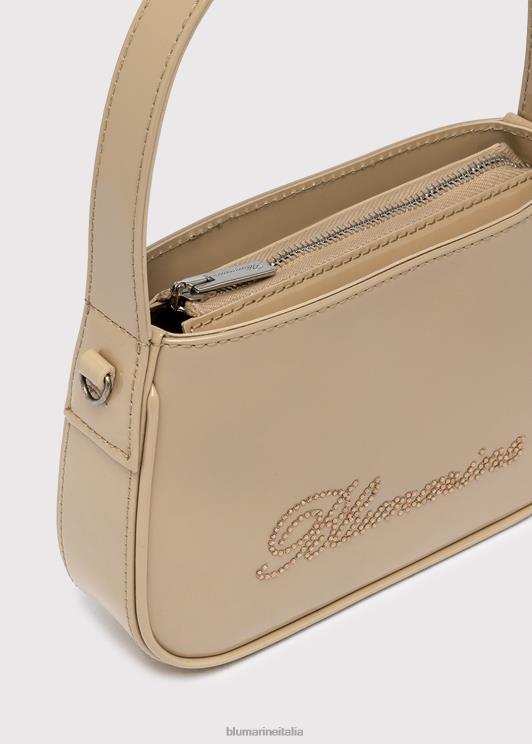 Blumarine donne borsa in vernice con logo in strass Accessori 0L44T227
