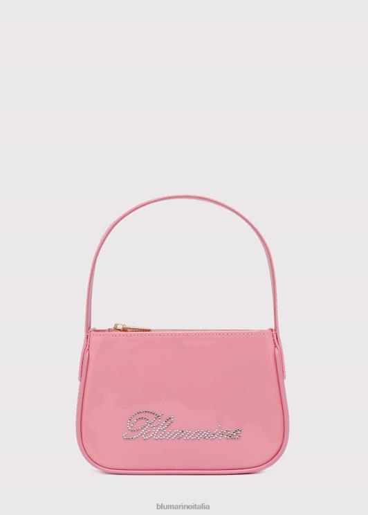 Blumarine donne borsa in vernice con logo in strass Accessori 0L44T250