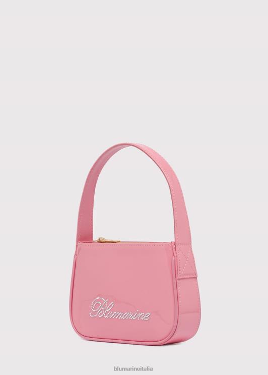 Blumarine donne borsa in vernice con logo in strass Accessori 0L44T250