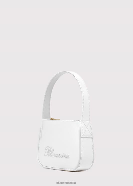 Blumarine donne borsa in vernice con logo in strass Accessori 0L44T251