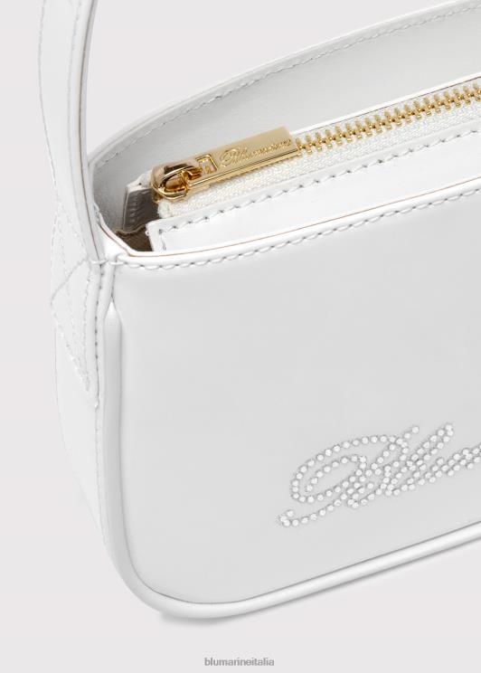 Blumarine donne borsa in vernice con logo in strass Accessori 0L44T251