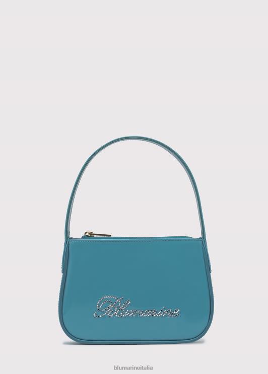 Blumarine donne borsa in vernice con logo in strass Accessori 0L44T252