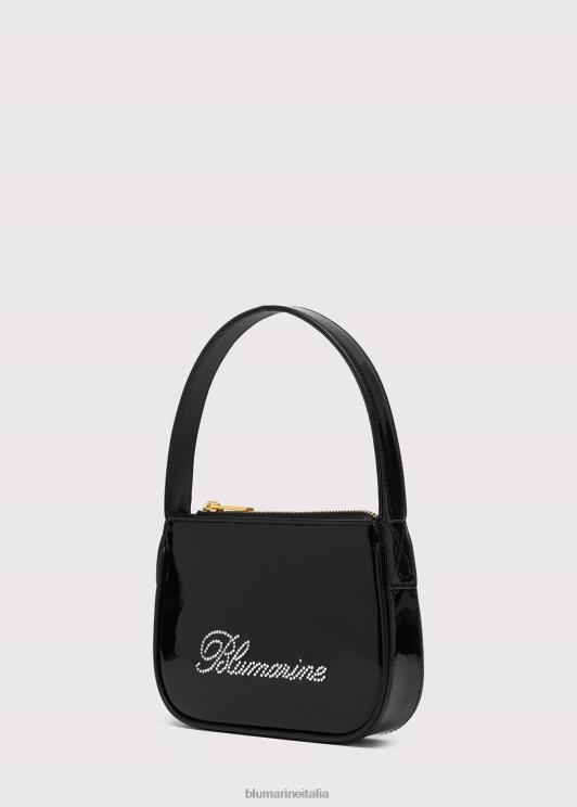 Blumarine donne borsa in vernice con logo in strass Accessori 0L44T253
