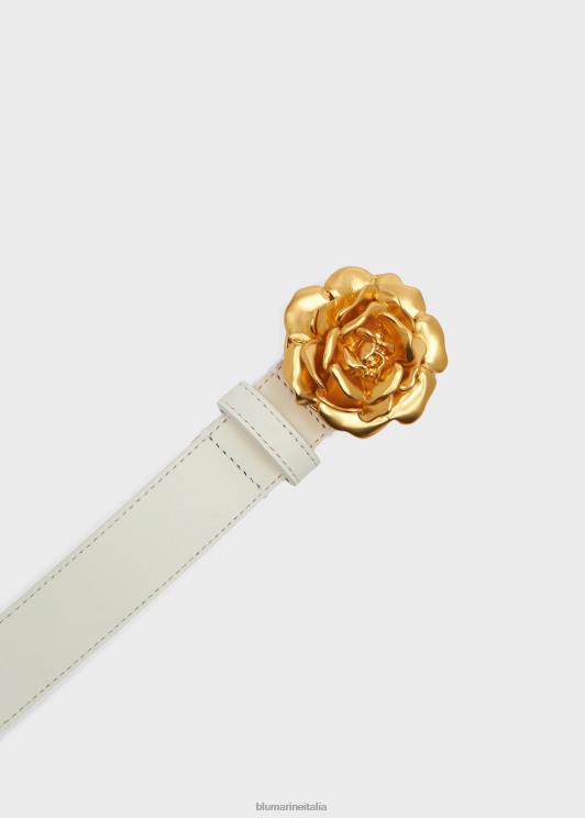 Blumarine donne cintura in pelle con decorazione a rose Accessori 0L44T312