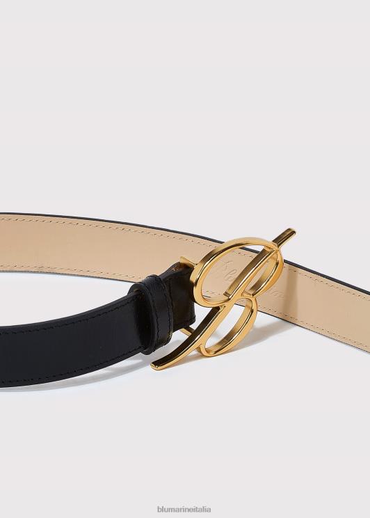 Blumarine donne cintura in pelle con fibbia logata Accessori 0L44T327
