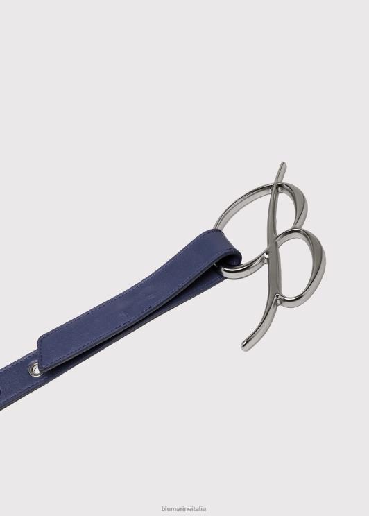 Blumarine donne cintura in vernice con fibbia logata Accessori 0L44T317