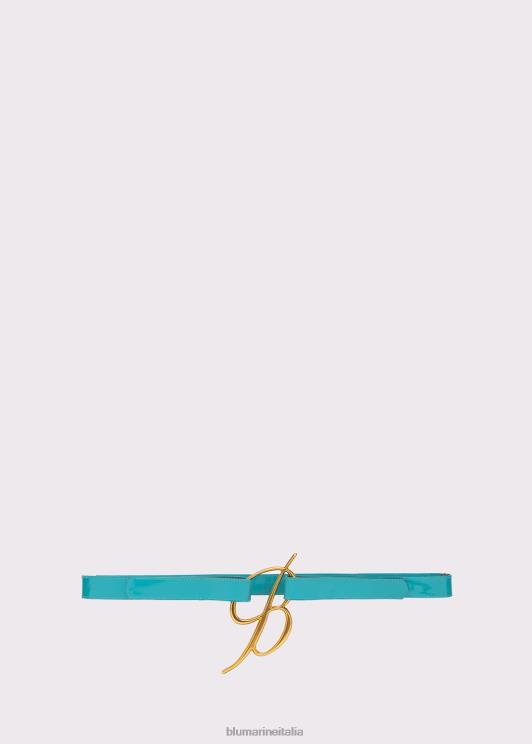 Blumarine donne cintura in vernice con fibbia logata Accessori 0L44T319