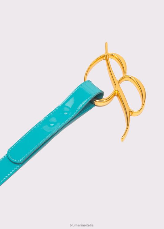 Blumarine donne cintura in vernice con fibbia logata Accessori 0L44T319