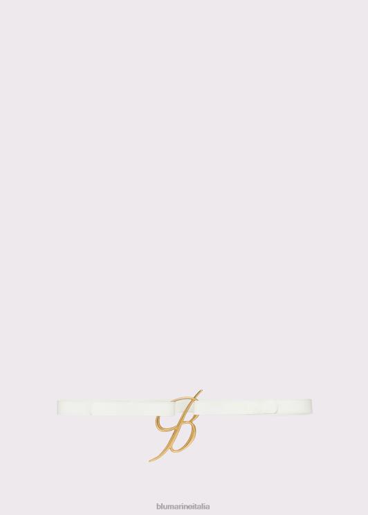 Blumarine donne cintura in vernice con fibbia logata Accessori 0L44T320