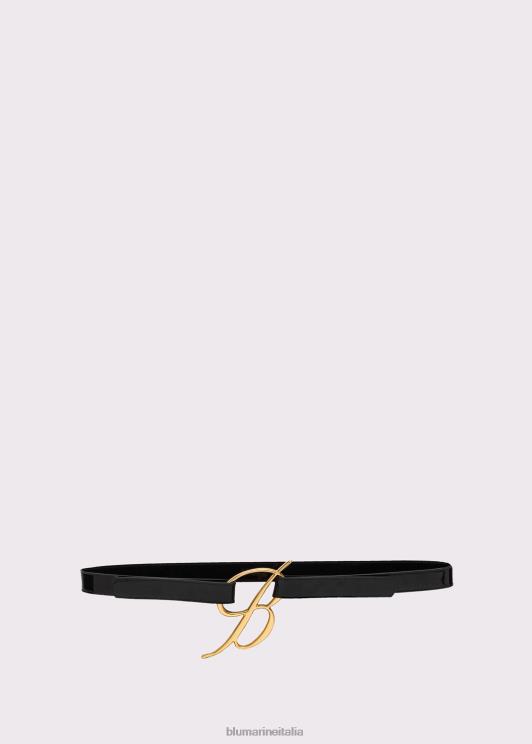 Blumarine donne cintura in vernice con fibbia logata Accessori 0L44T321