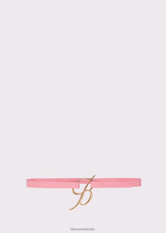 Blumarine donne cintura in vernice con fibbia logata Accessori 0L44T322