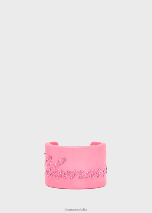 Blumarine donne bracciale in plexi con logo in strass Accessori 0L44T360