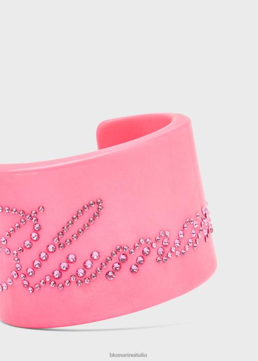 Blumarine donne bracciale in plexi con logo in strass Accessori 0L44T360