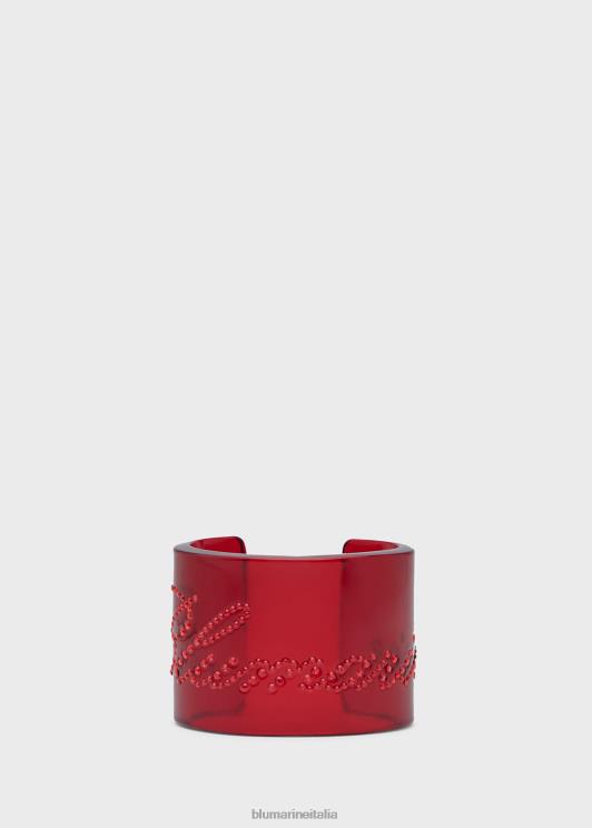 Blumarine donne bracciale in plexi con logo in strass Accessori 0L44T361