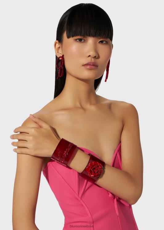 Blumarine donne bracciale in plexi con logo in strass Accessori 0L44T361