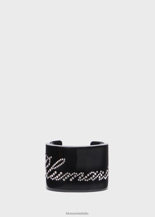 Blumarine donne bracciale in plexi con logo in strass Accessori 0L44T362