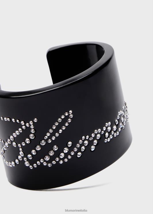 Blumarine donne bracciale in plexi con logo in strass Accessori 0L44T362