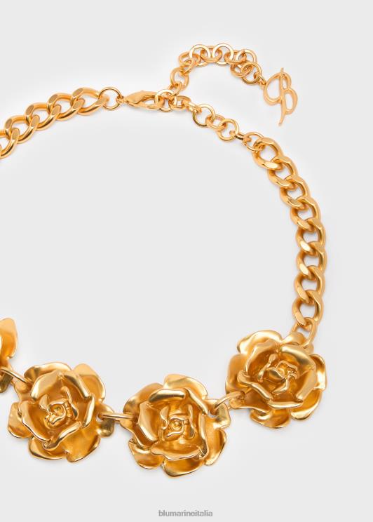 Blumarine donne girocollo con roselline in metallo Accessori 0L44T352