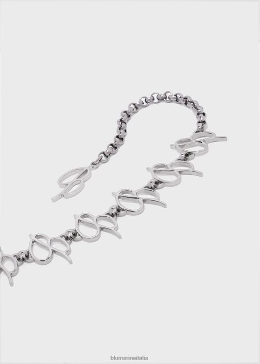 Blumarine donne girocollo in metallo con monogramma b Accessori 0L44T378